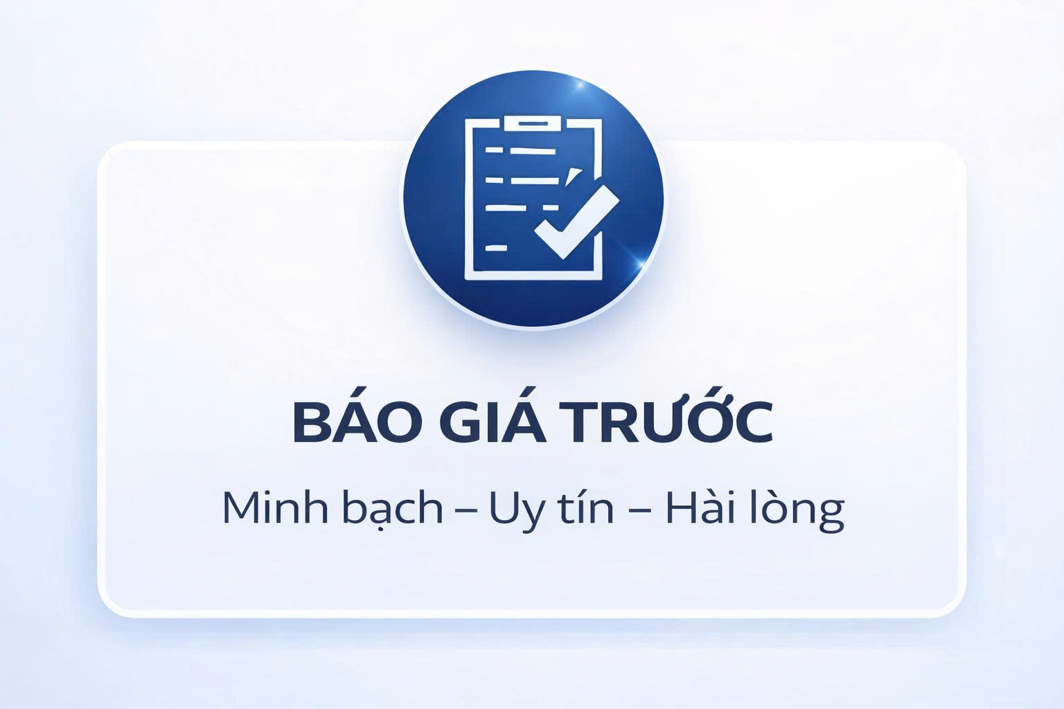 Báo giá trước
